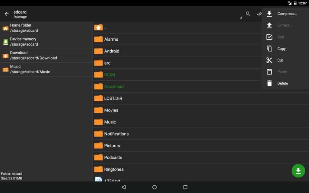 Ключевые особенности Zarchiver Pro