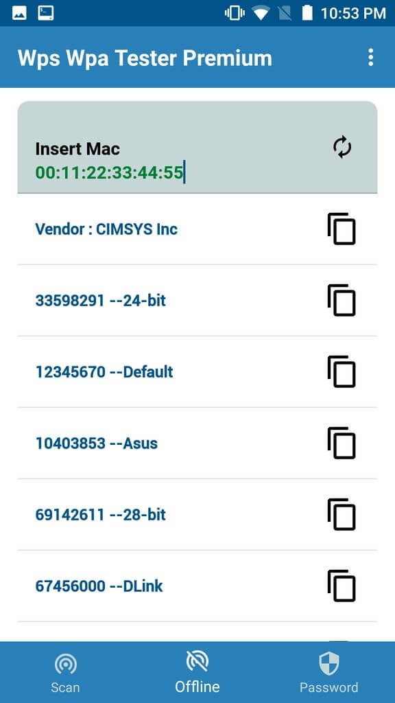WIFI WPS WPA TESTER - просматривайте спецификацию Wi-Fi