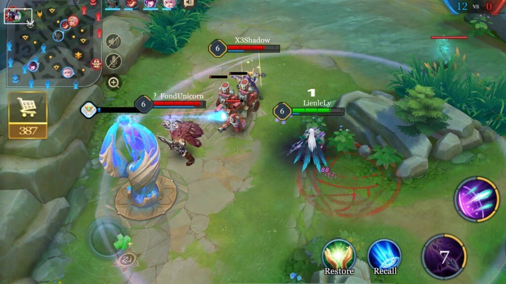Механика игры Arena of Valor на андроид