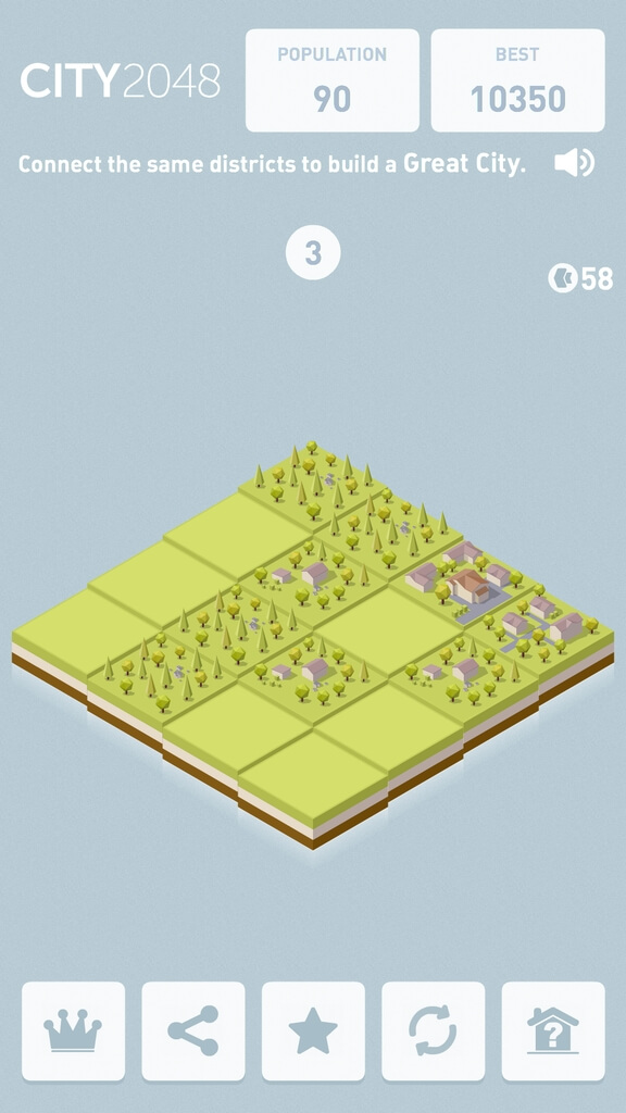 Скриншот City 2048