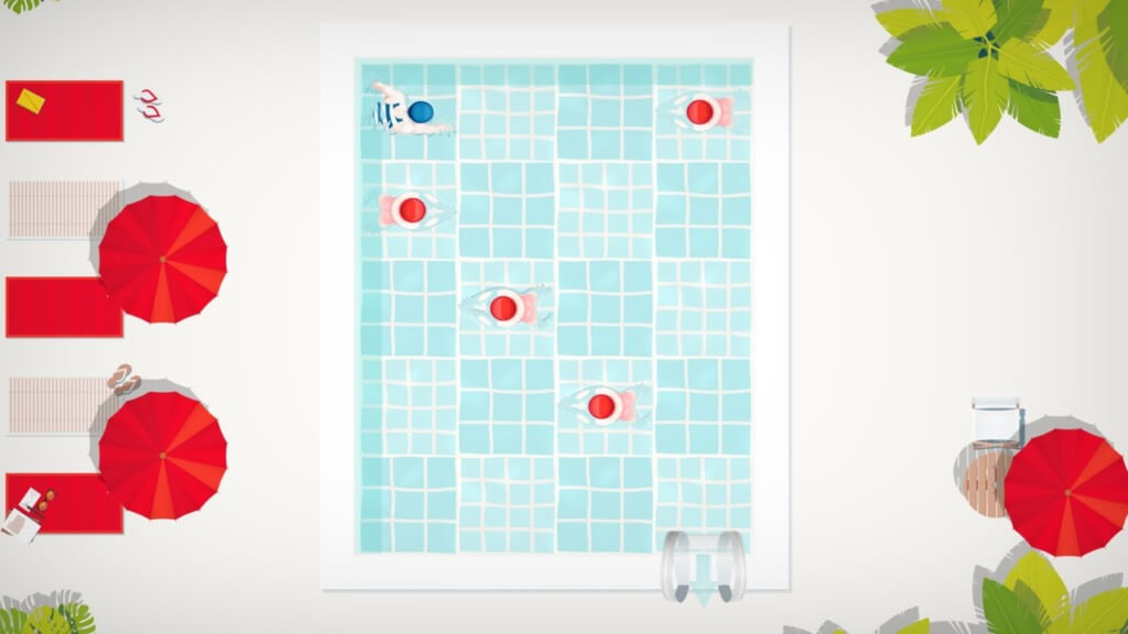 Механика игры Swim Out