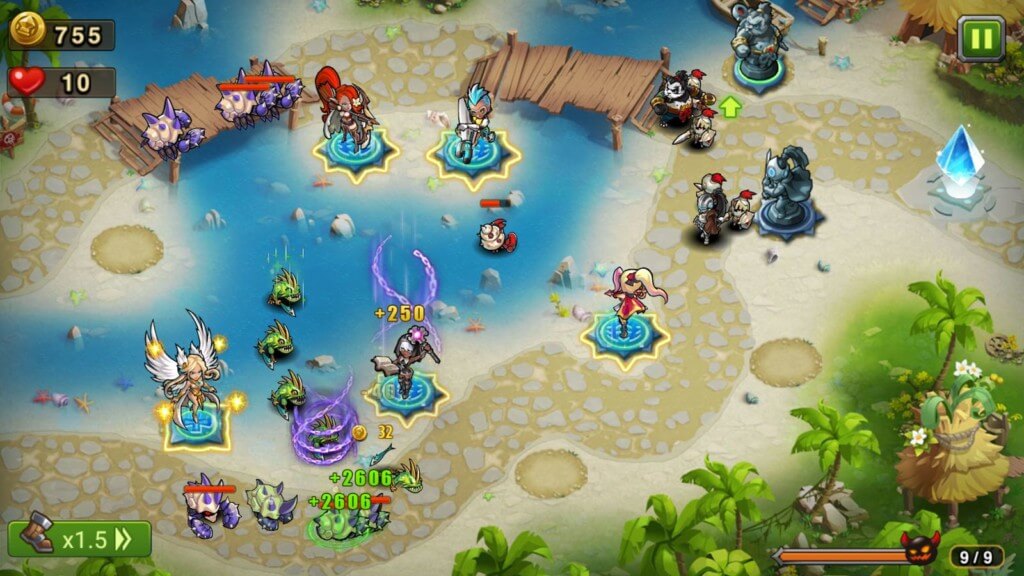 Игровой процесс игры Magic Rush: Heroes