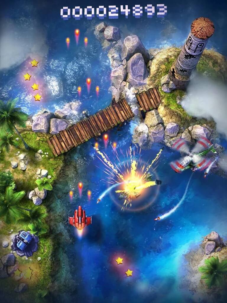 Механика игры Sky Force Anniversary