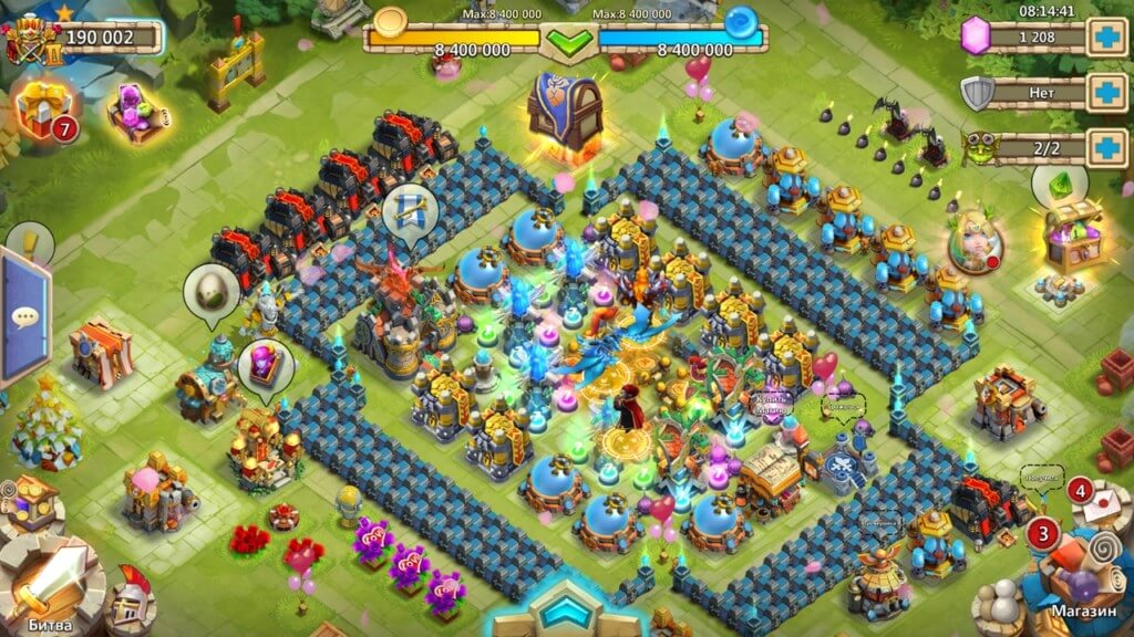 Механика игры Castle Clash