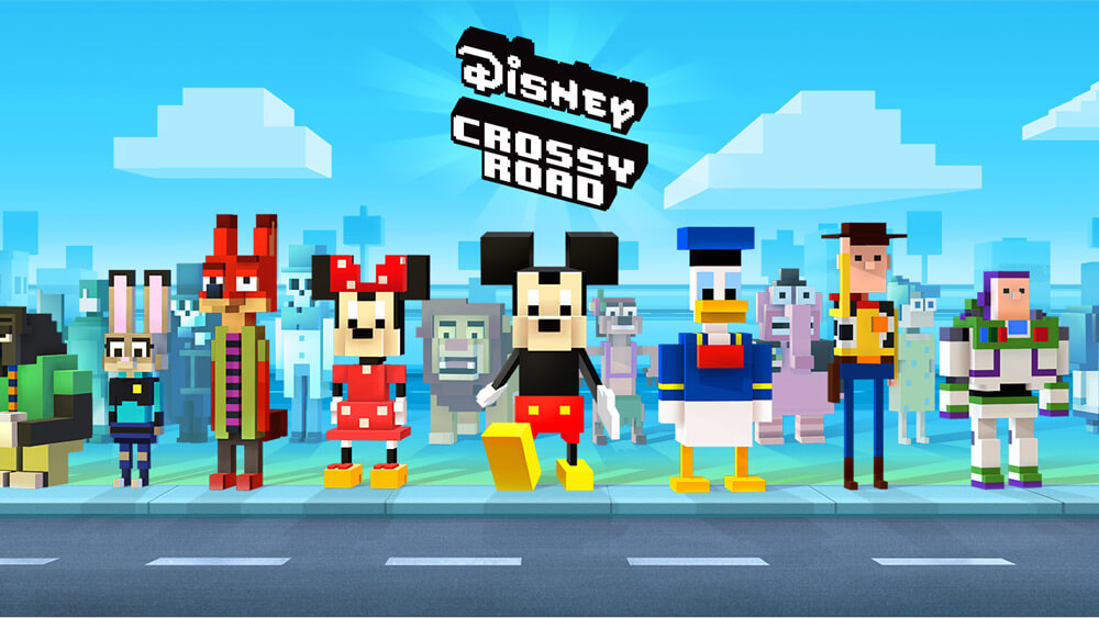 Механика игры Disney Crossy Road