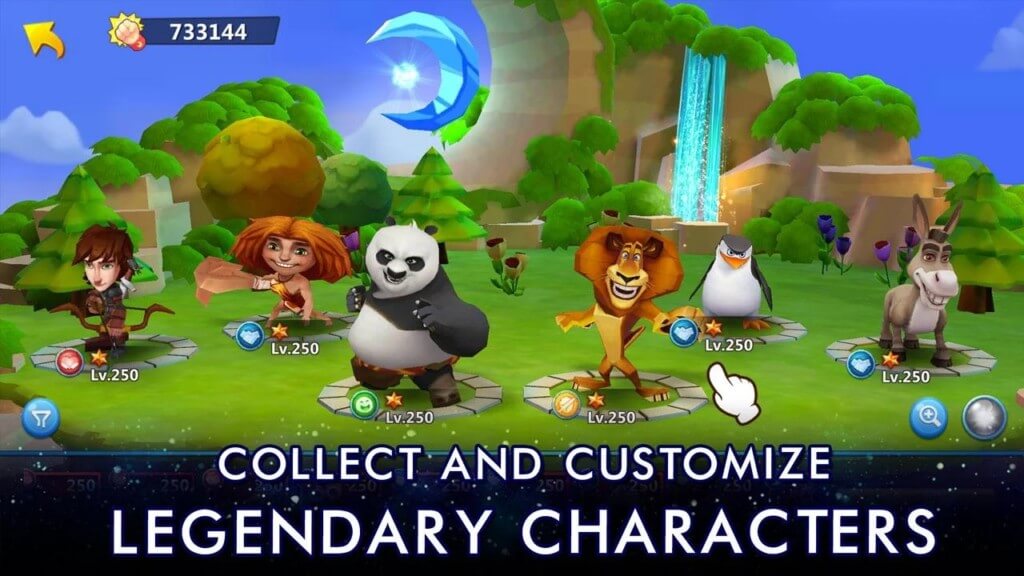 Режимы игры DreamWorks Universe of Legends