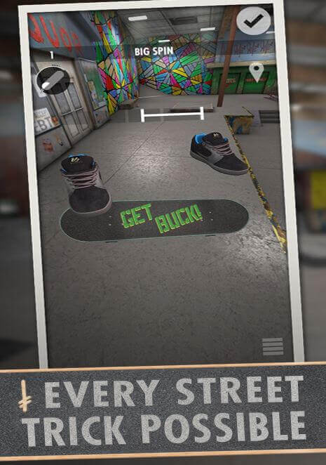 Механика игры Skater для андроид