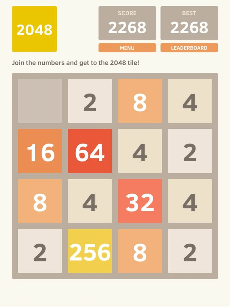 Механика игры 2048 на андроид