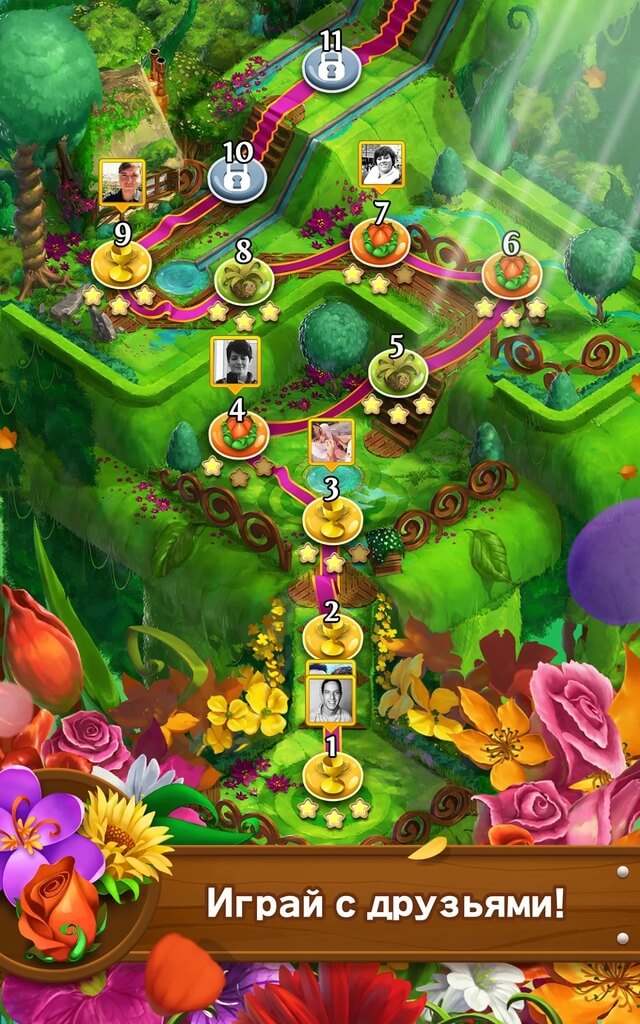 Механика игры Blossom Blast Saga