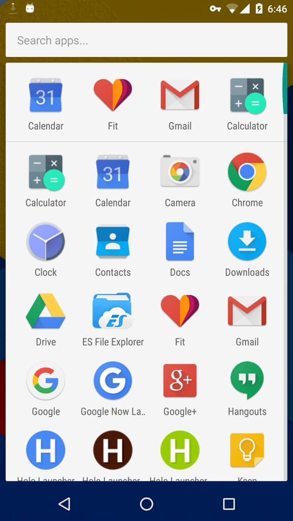 Подробнее об программе Holo Launcher