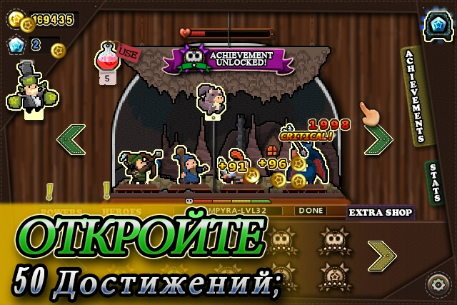 Механика игры Tap Heroes