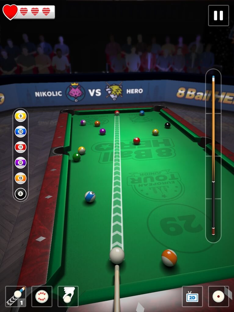 Графика в 8 Ball Hero
