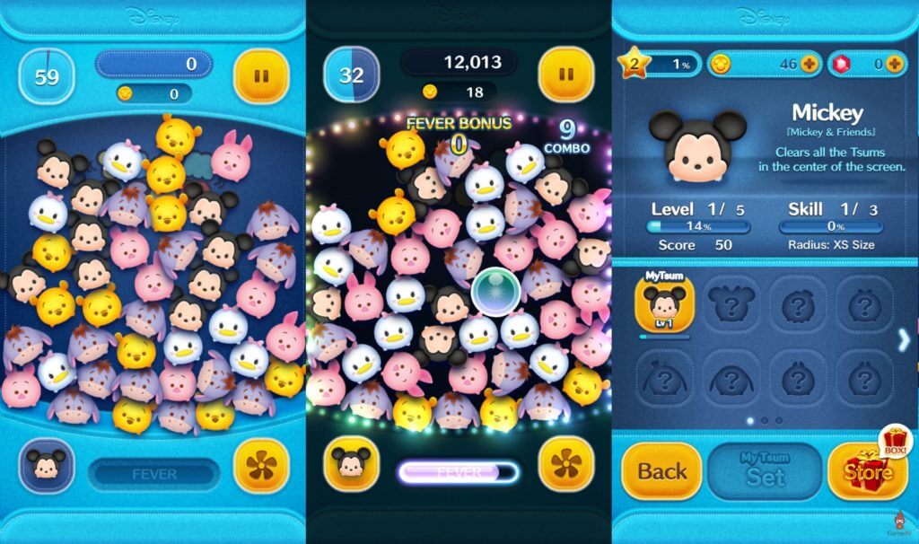 Механика игры LINE: Disney Tsum Tsum