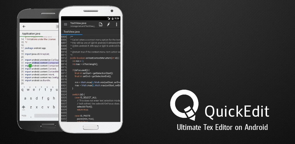 QuickEdit Text Editor Pro - лучший текстовый редактор на Android