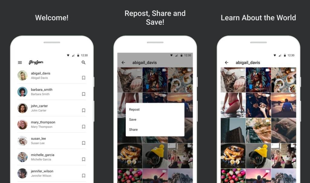 Особенности Story Saver App