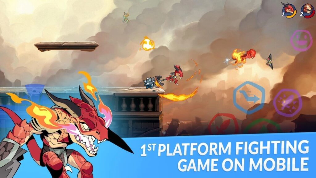 Механика игры Brawlhalla на андроид