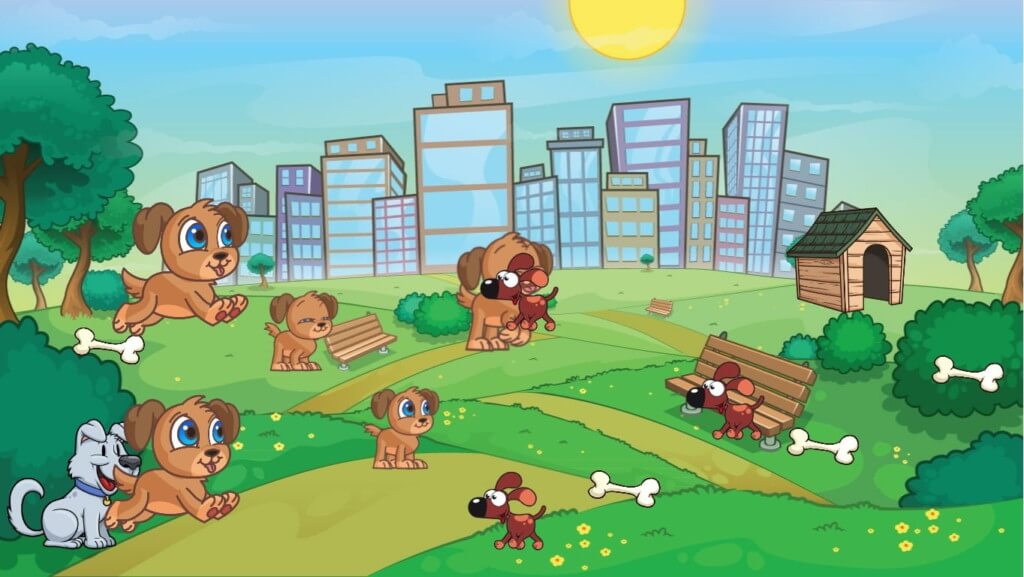 Игровой процесс в Puppy Town