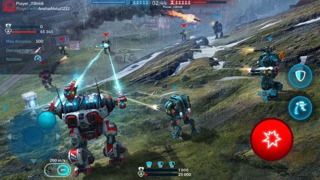 Геймплей Robot Warfare Mech Battle