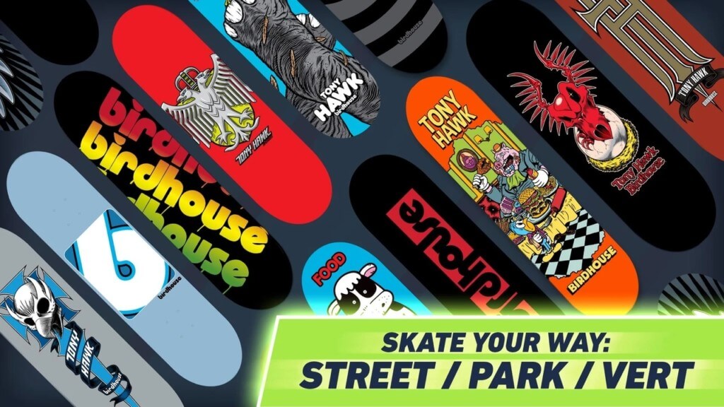 Режимы игры Tony Hawks Skate Jam