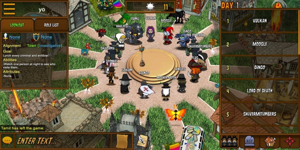 Механика игры Town of Salem