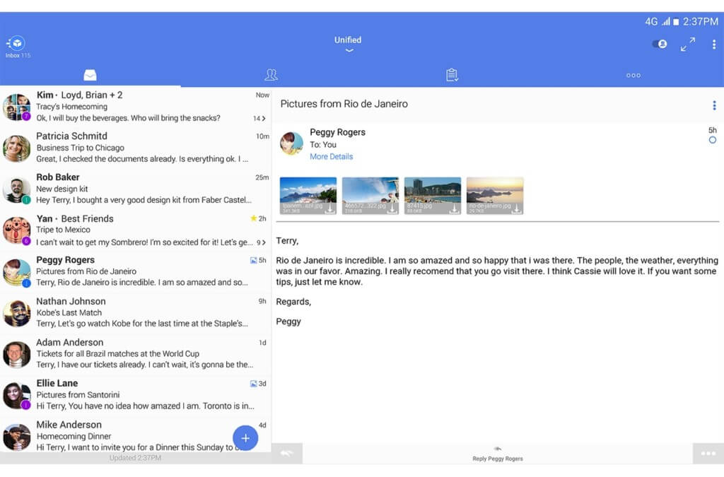 Плюсы приложения TypeApp Mail