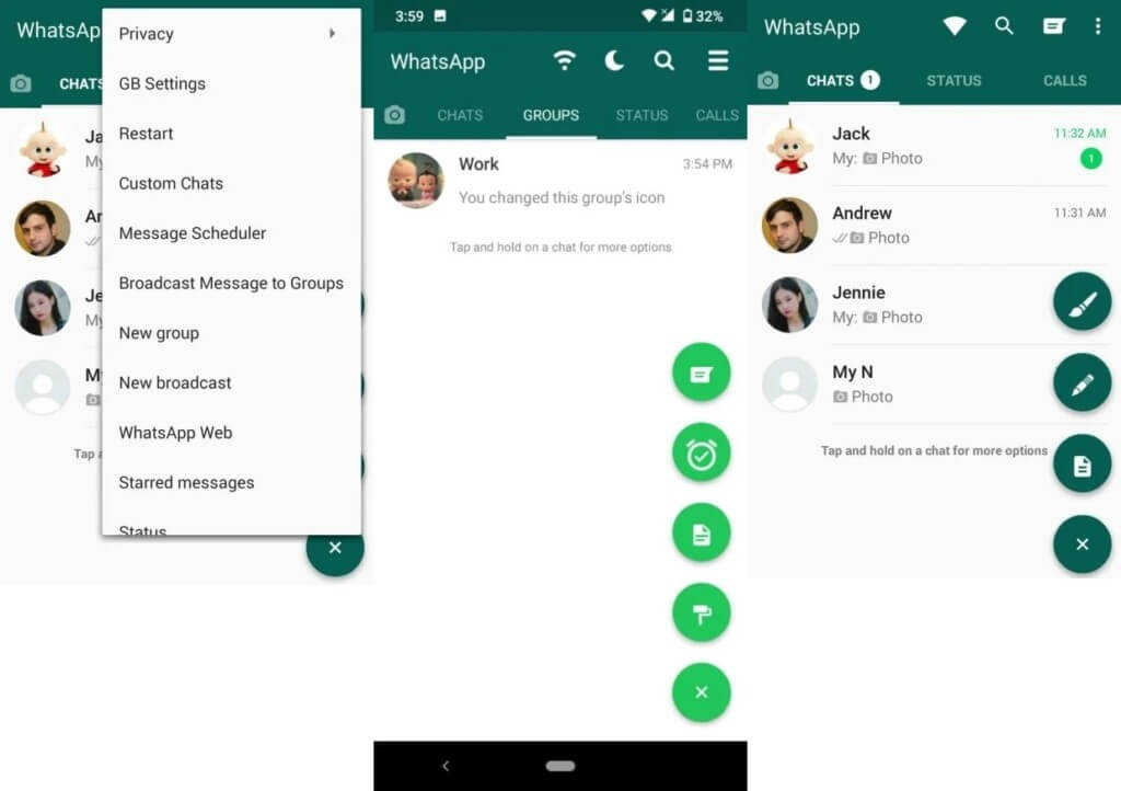 Особенности приложения GBWhatsapp