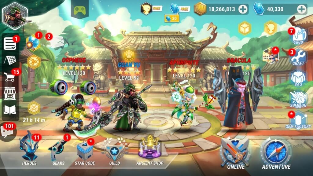 Сюжет в игре Heroes Infinity