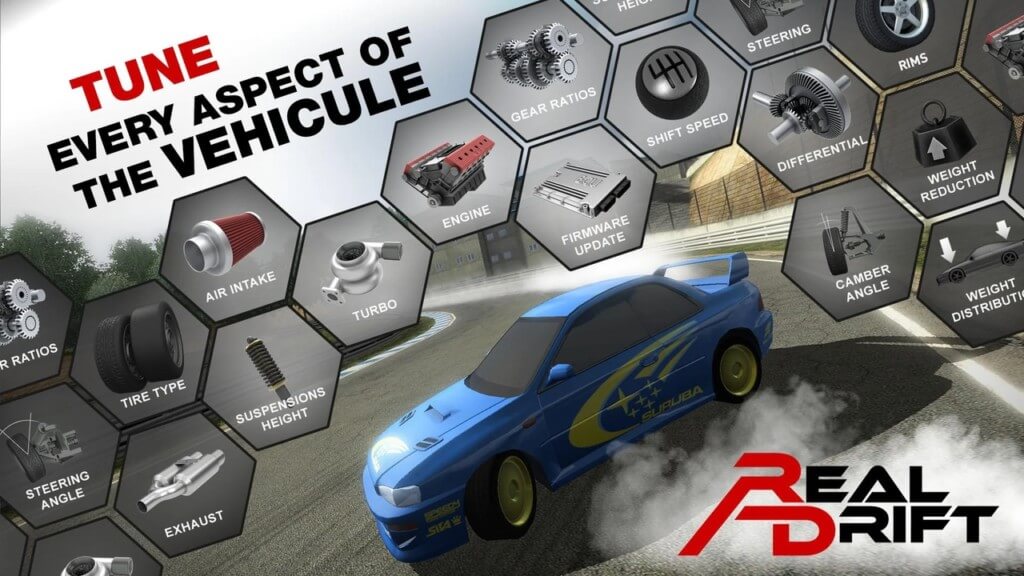 Технические особенности Real Drift Car Racing