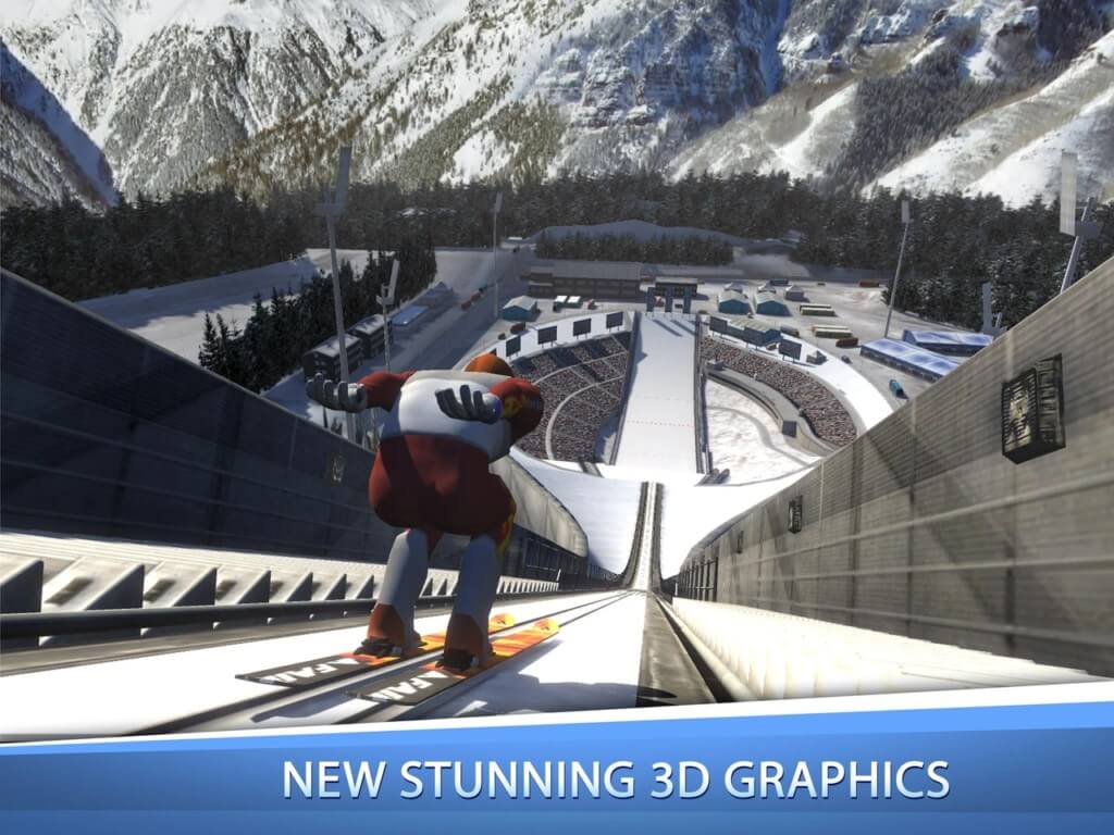 Механика игры Ski Jumping Pro