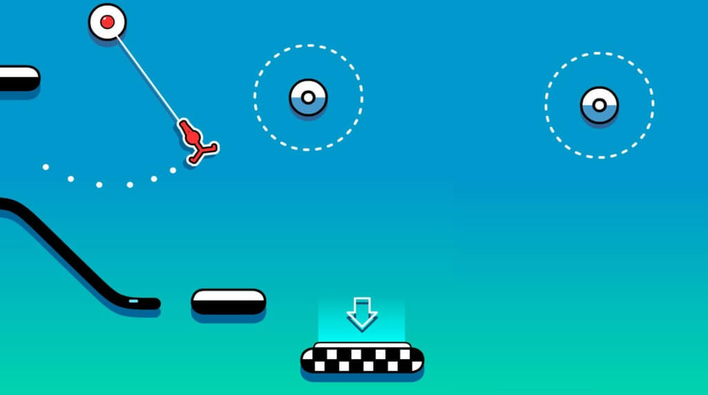 Stickman Hook - простая, но интересная игра