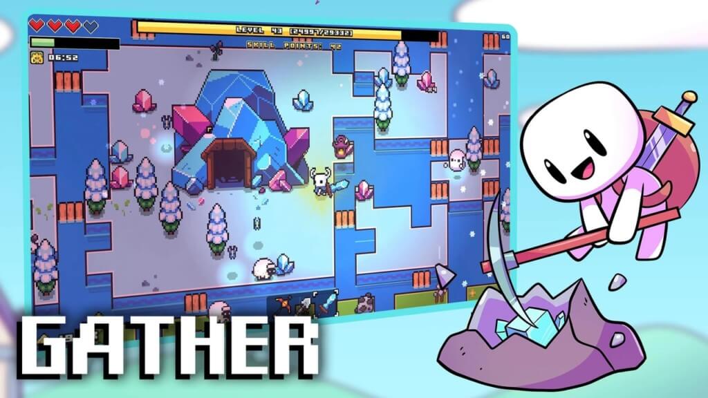 Механика игры Forager на андроид