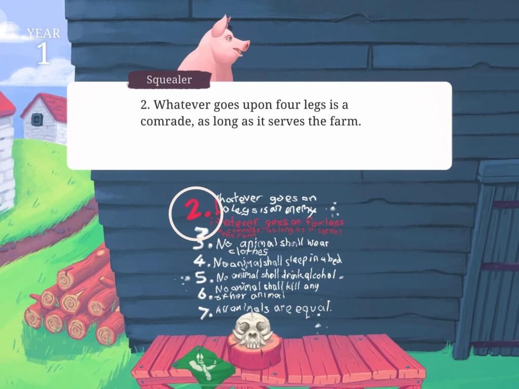 Про сюжет в Orwells Animal Farm