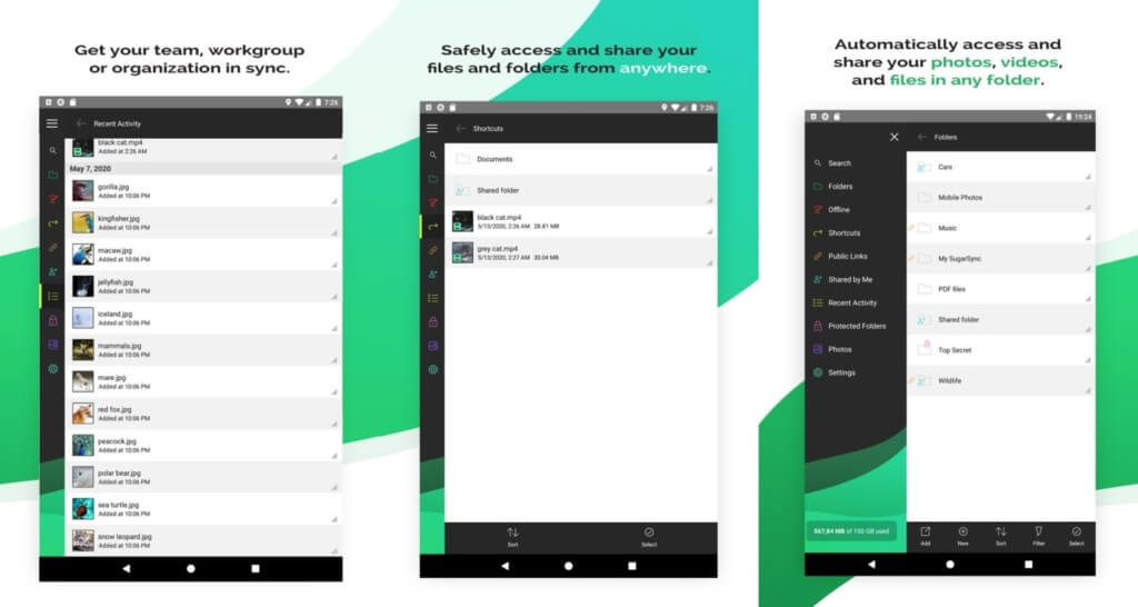 Подробнее о программе SugarSync на андроид