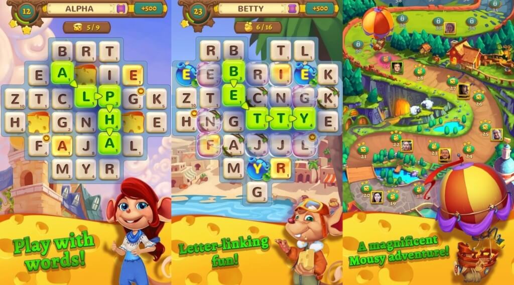 Механика игры AlphaBetty Saga