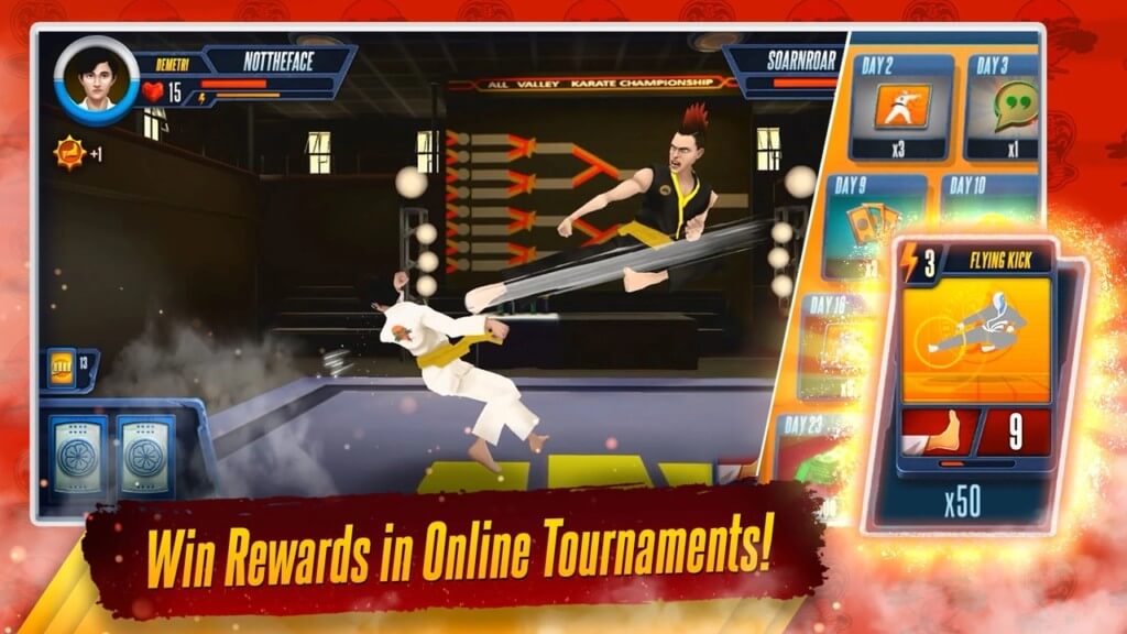 Про сюжет в игре Cobra Kai Card Fighter