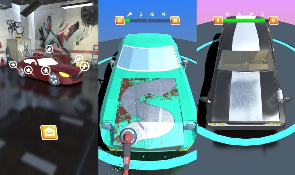 Ключевые особенности игры Car Restoration 3D