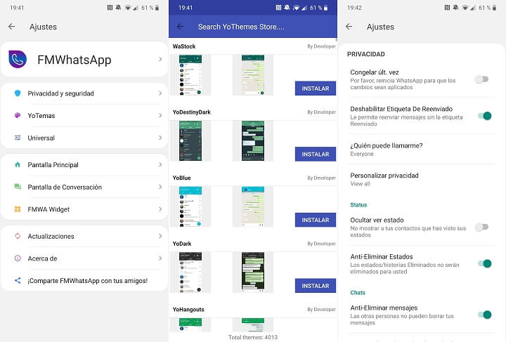 Подробнее о приложении FM WhatsApp