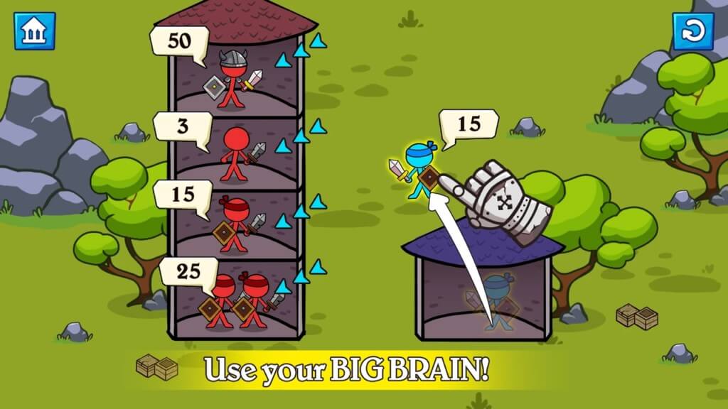 Stick Clash - рассчитайте, чтобы найти оптимальный путь