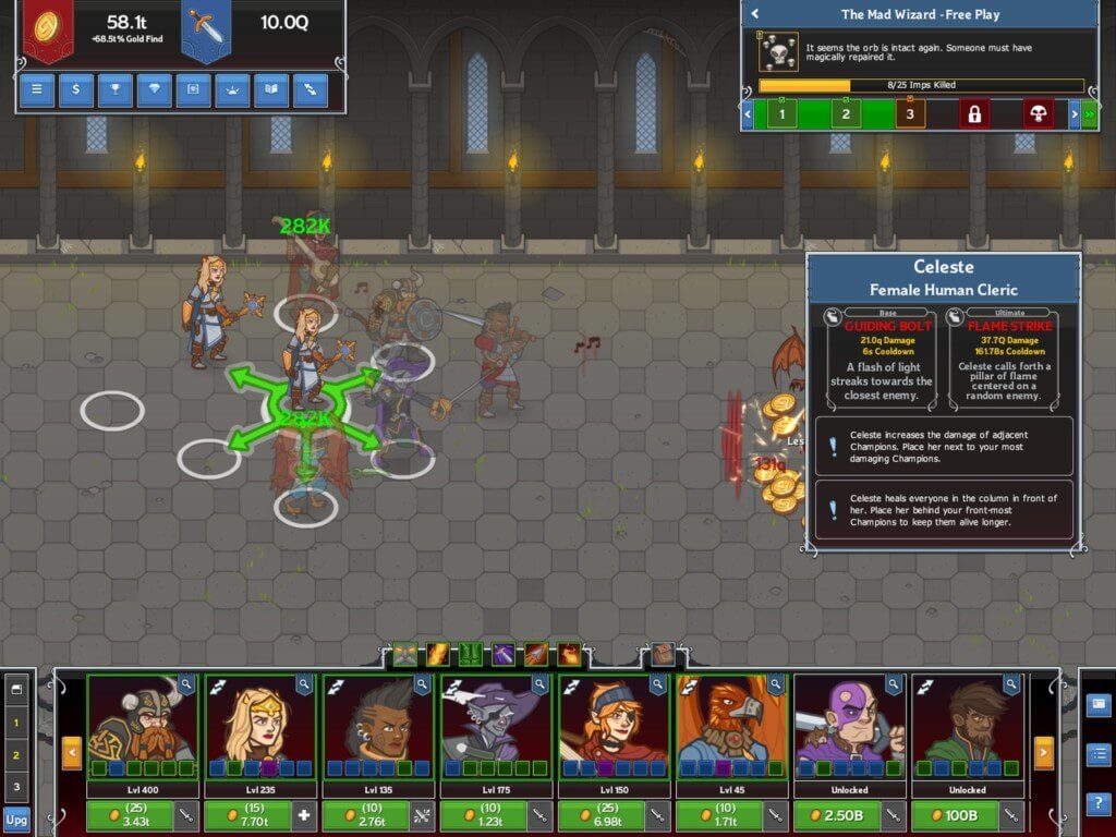 Механика игры Idle Champions of the Forgotten Realms