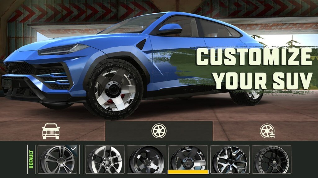 Отличная физика автомобилей Extreme SUV Driving Simulator