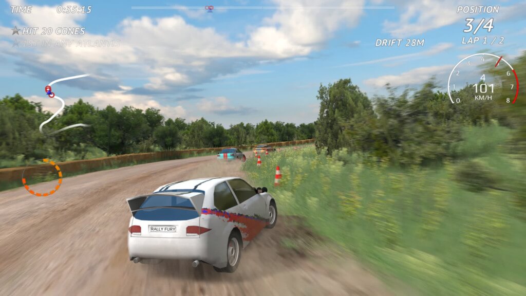 Rally Fury - современные 3D-гонки
