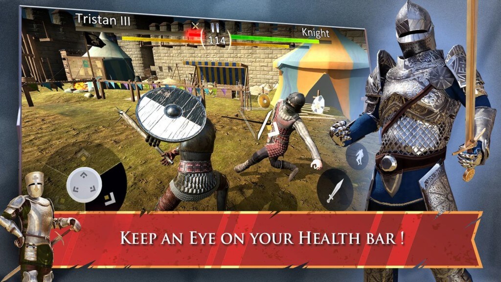 Множество мест для изучения в игре Knights Fight 2