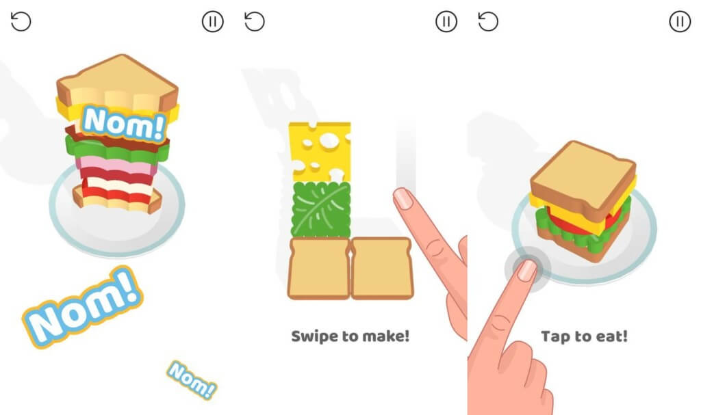 Геймплей игры Sandwich!