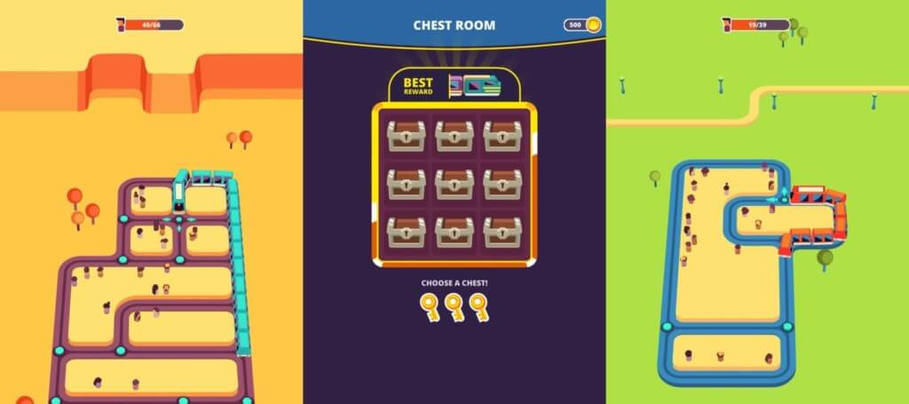 Геймплей в игре Train Taxi