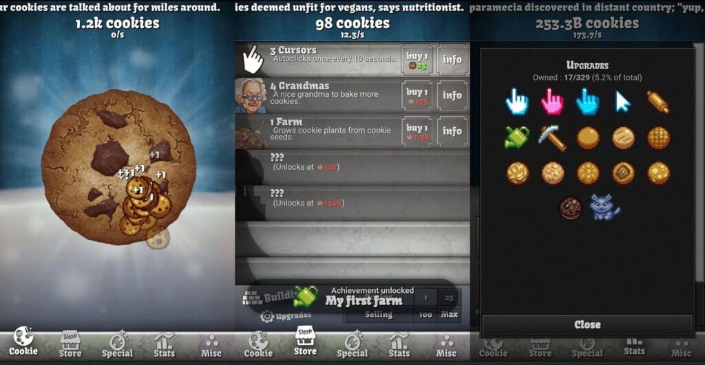 Сюжетная линия в игре Cookie Clicker