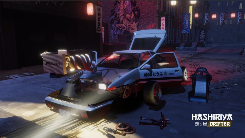 Несколько режимов игры в Hashiriya Drifter
