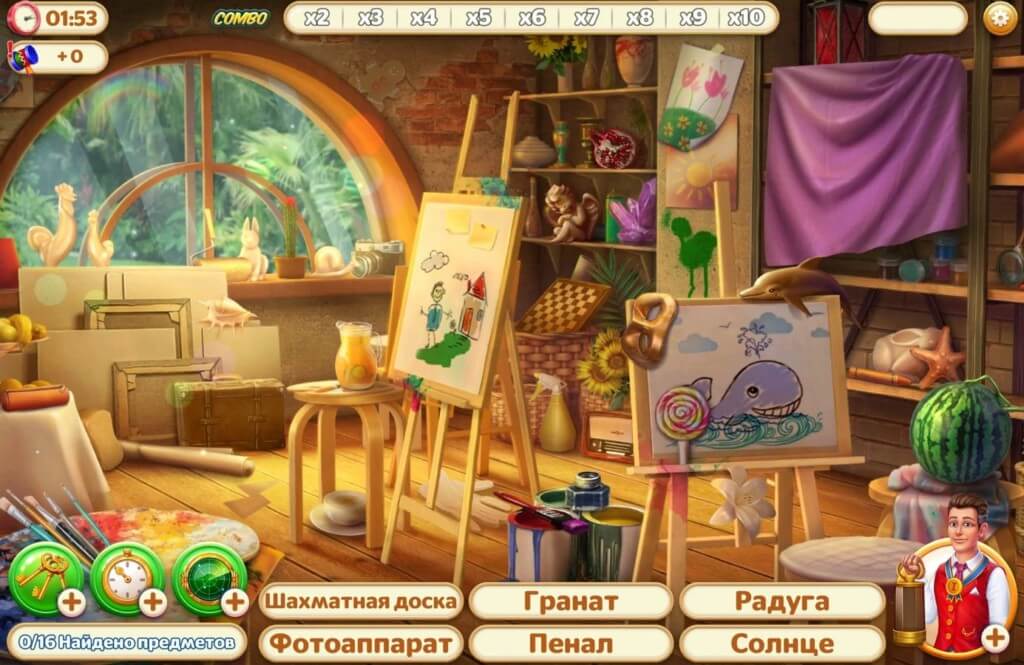 Покупки и украшения в игре Hidden Hotel: Miami Mystery