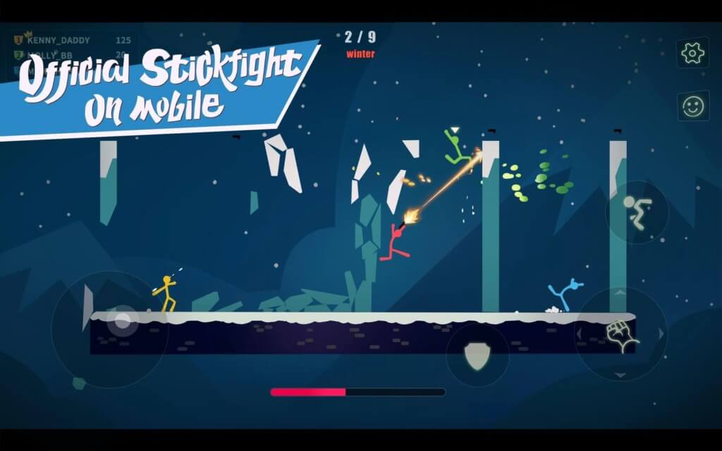 Геймплей в игре Stick Fight на андроид