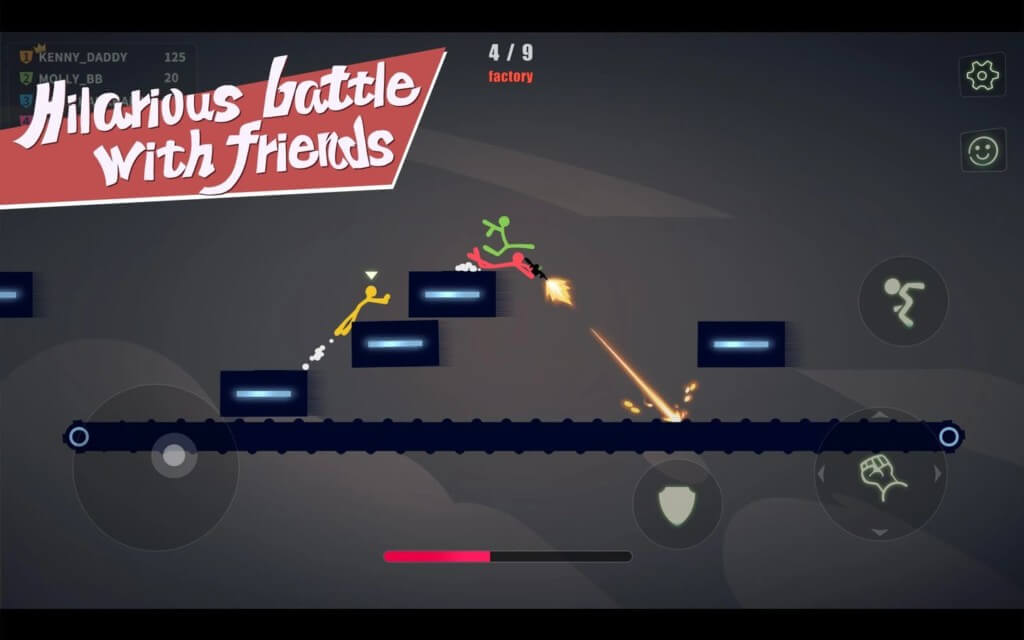 Stick Fight на андроид - настройте и улучшите персонажей