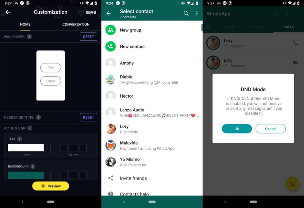 WhatsApp Plus - расширенные возможности обмена файлами